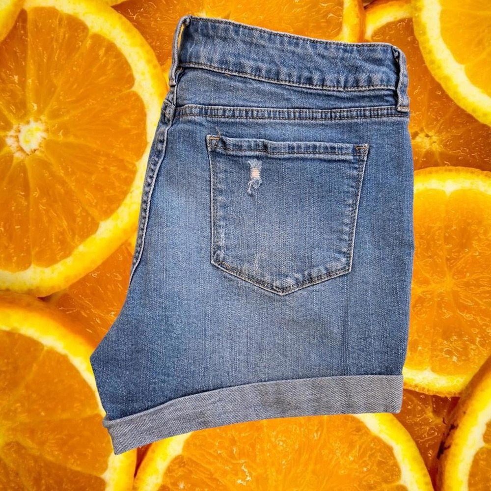 Ana Distressed Blue Jean Shorts Size 31/12